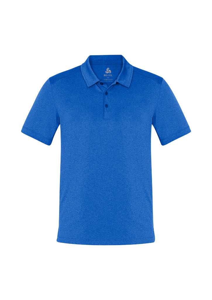 Biz Collection Mens Aero Short Sleeve Polo - Electric Blue
