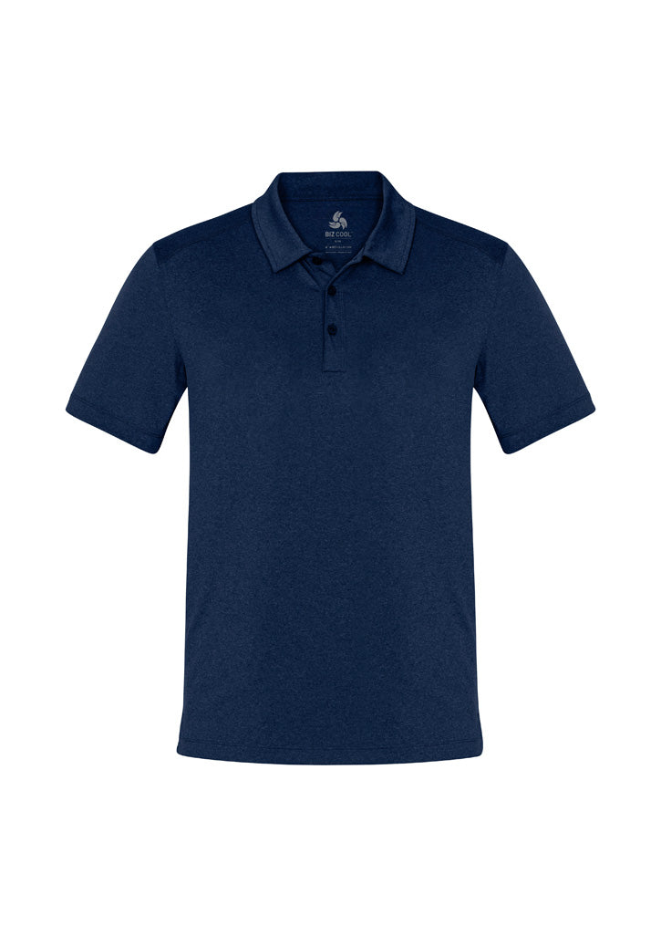 Biz Collection Mens Aero Short Sleeve Polo - Navy