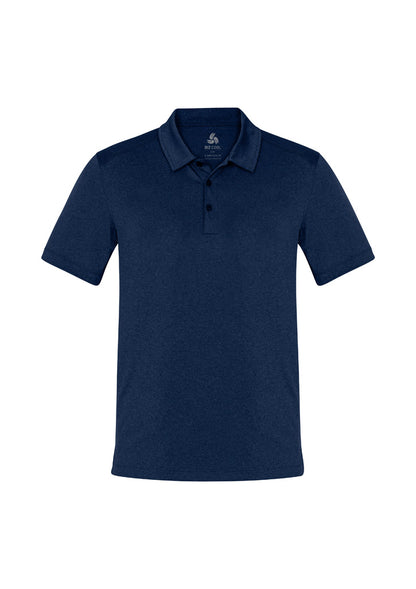 Biz Collection Mens Aero Short Sleeve Polo - Navy