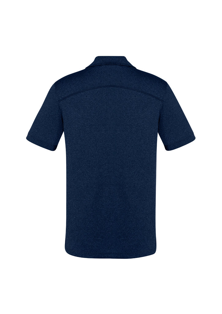 Biz Collection Mens Aero Short Sleeve Polo - Navy