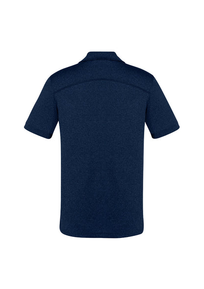 Biz Collection Mens Aero Short Sleeve Polo - Navy