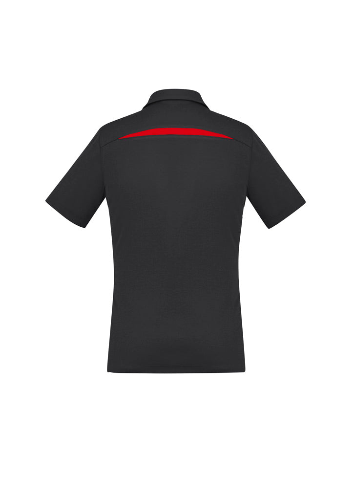 Biz Collection Womens Sonar Short Sleeve Polo - Black/Red