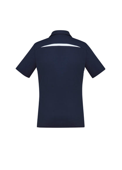 Biz Collection Womens Sonar Short Sleeve Polo - Navy/White
