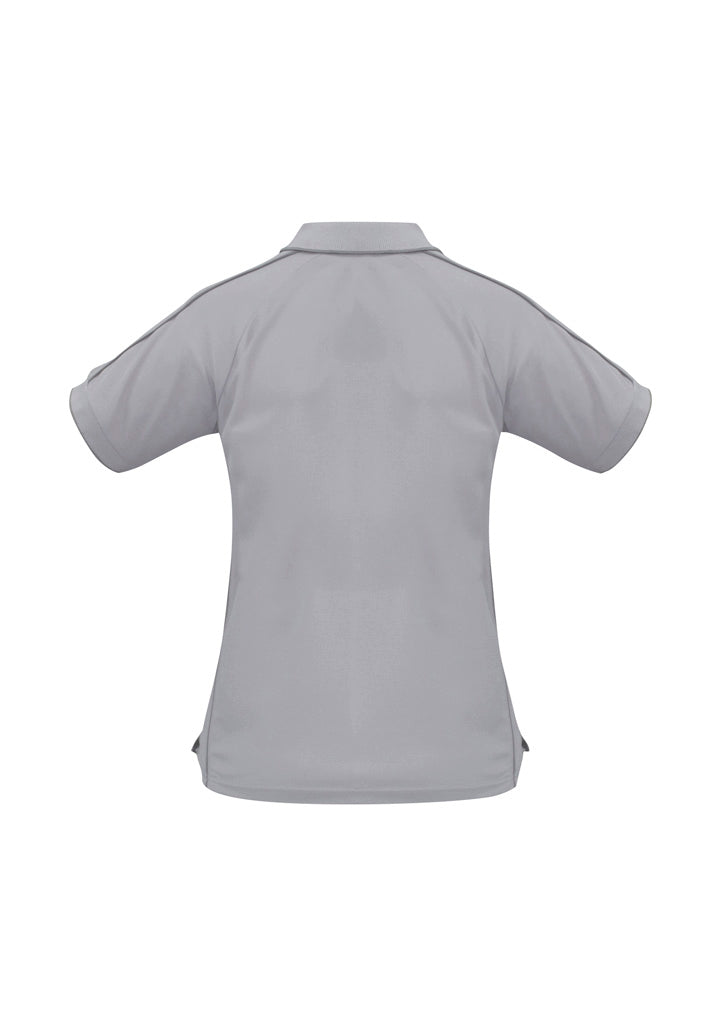 Biz Collection Womens Resort Short Sleeve Polo - Grey/Charcoal
