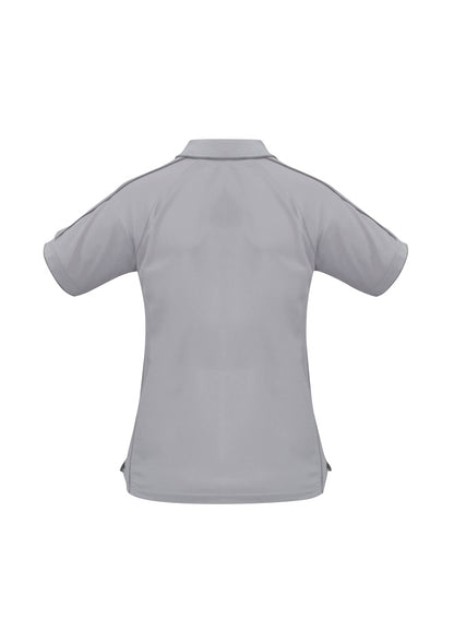 Biz Collection Womens Resort Short Sleeve Polo - Grey/Charcoal