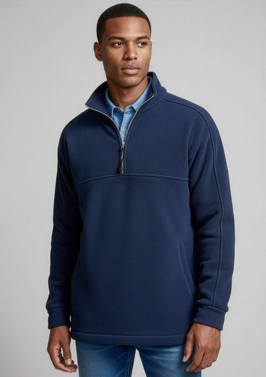 Biz Collection Mens Heavy Weight Fleece - Navy