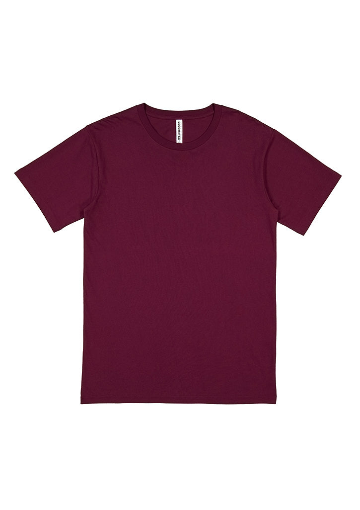 Good Mates Mens Basis Short Sleeve Tee - Plum