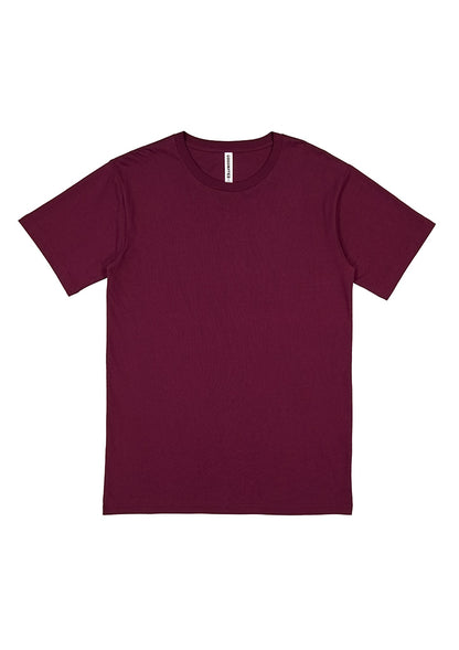Good Mates Mens Basis Short Sleeve Tee - Plum