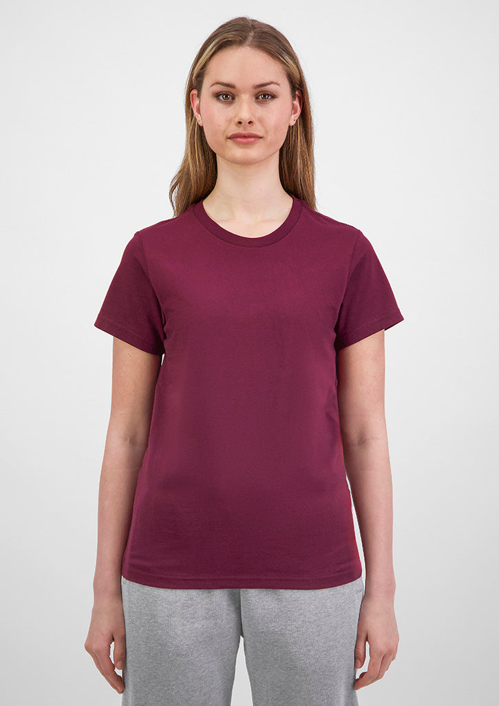 Good Mates Womens Basis Short Sleeve Tee - Plum