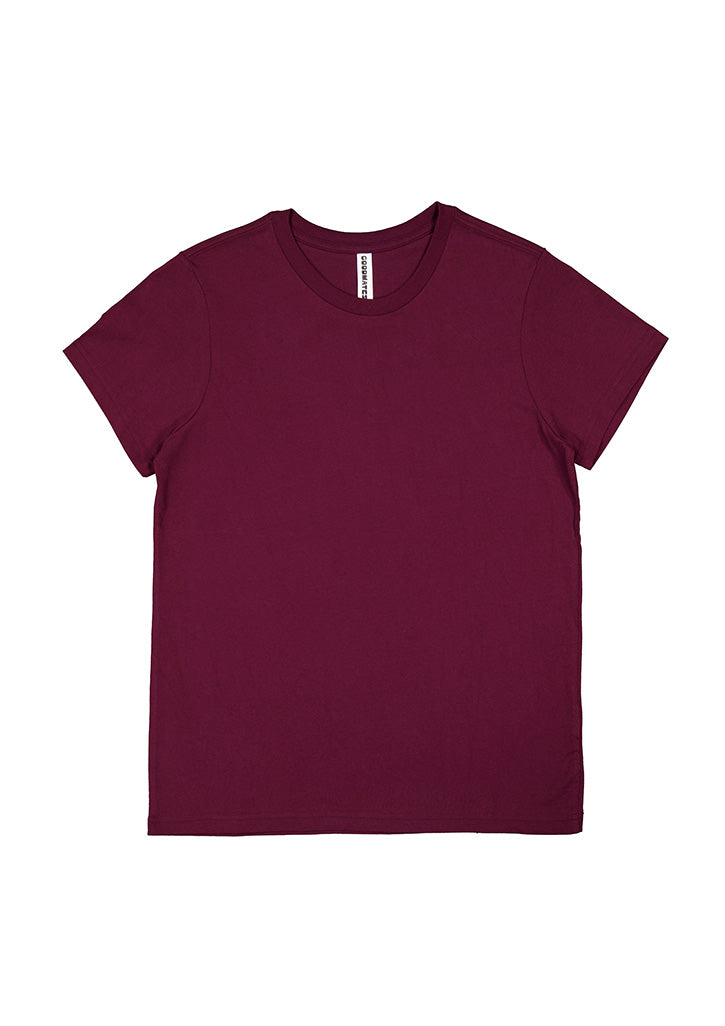 Good Mates Womens Basis Short Sleeve Tee - Plum