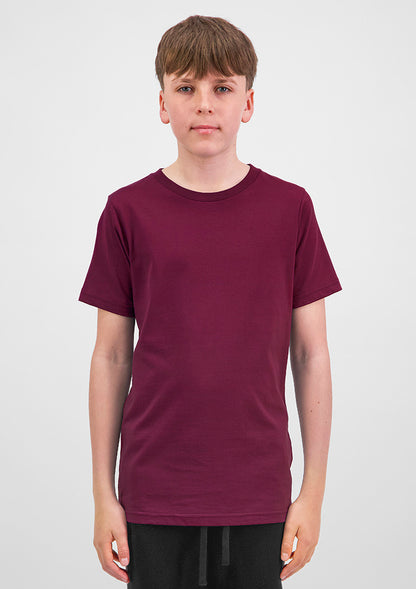 Good Mates Youth Basis Short Sleeve Tee - Plum