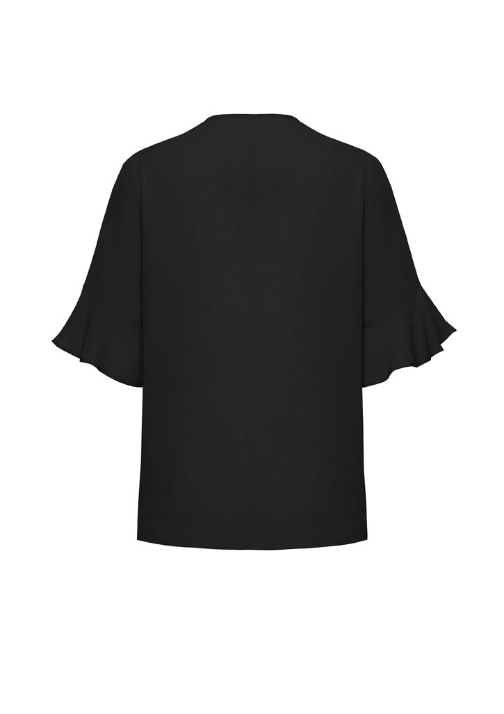 Womens Aria Fluted Sleeve Blouse RB966LS