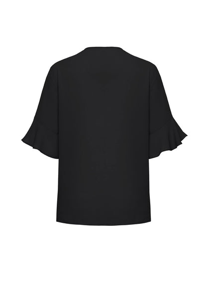 Womens Aria Fluted Sleeve Blouse RB966LS