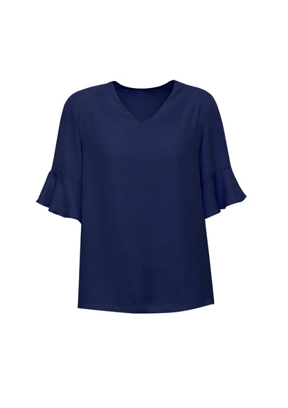 Womens Aria Fluted Sleeve Blouse RB966LS