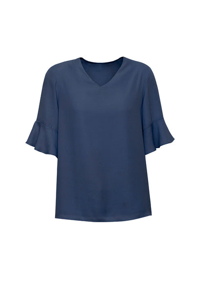 Womens Aria Fluted Sleeve Blouse RB966LS