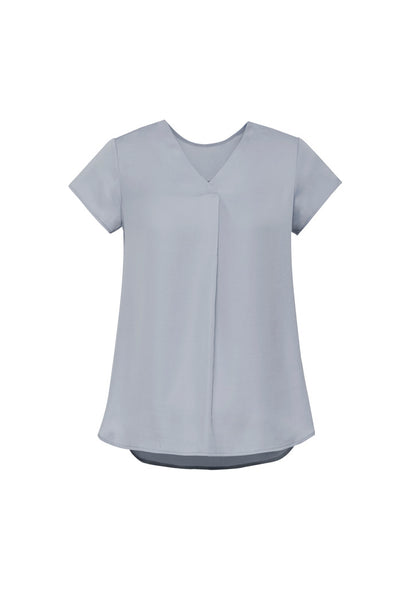 Womens Kayla V-Neck Pleat Blouse RB967LS