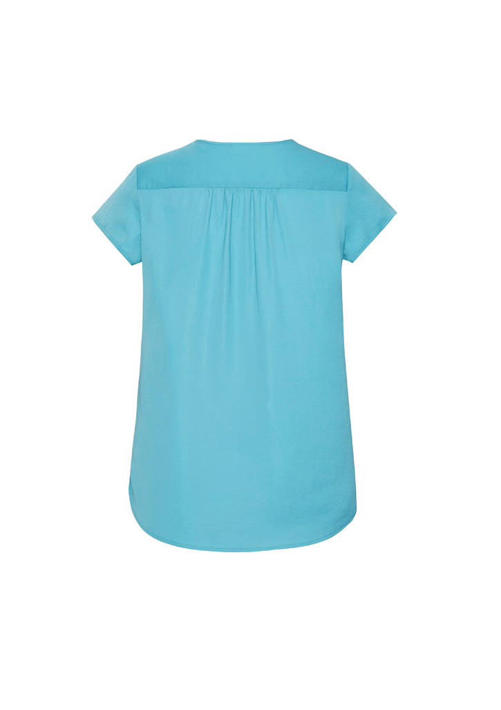 Womens Kayla V-Neck Pleat Blouse RB967LS
