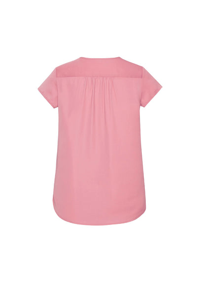 Womens Kayla V-Neck Pleat Blouse RB967LS