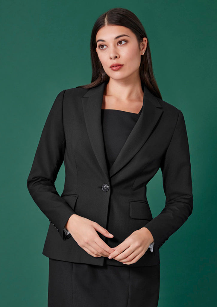 Womens Renew Single Button Mid Length Jacket RJ401L