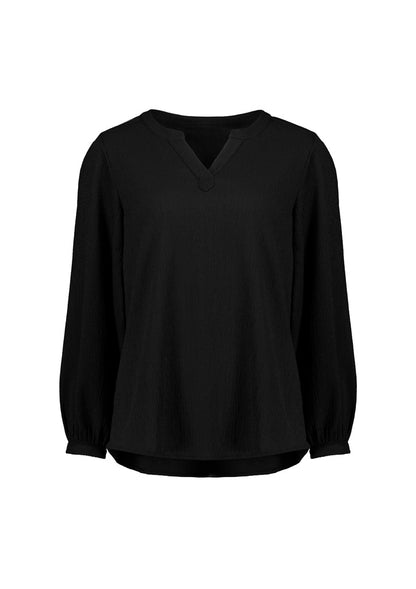 Womens Ruche Long Sleeve Blouse RU568LL