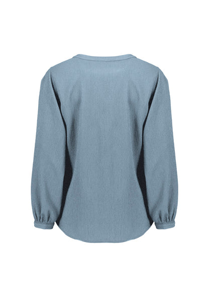 Womens Ruche Long Sleeve Blouse RU568LL