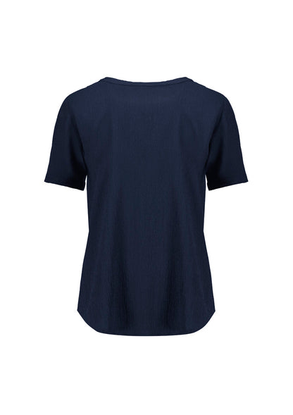 Womens Ruche Short Sleeve Blouse RU568LS