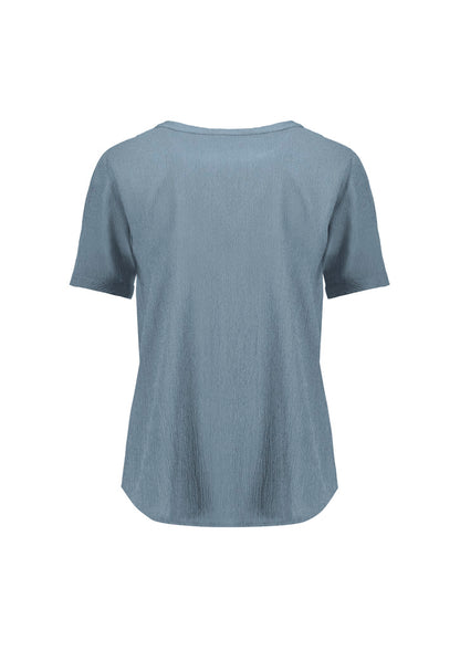 Womens Ruche Short Sleeve Blouse RU568LS