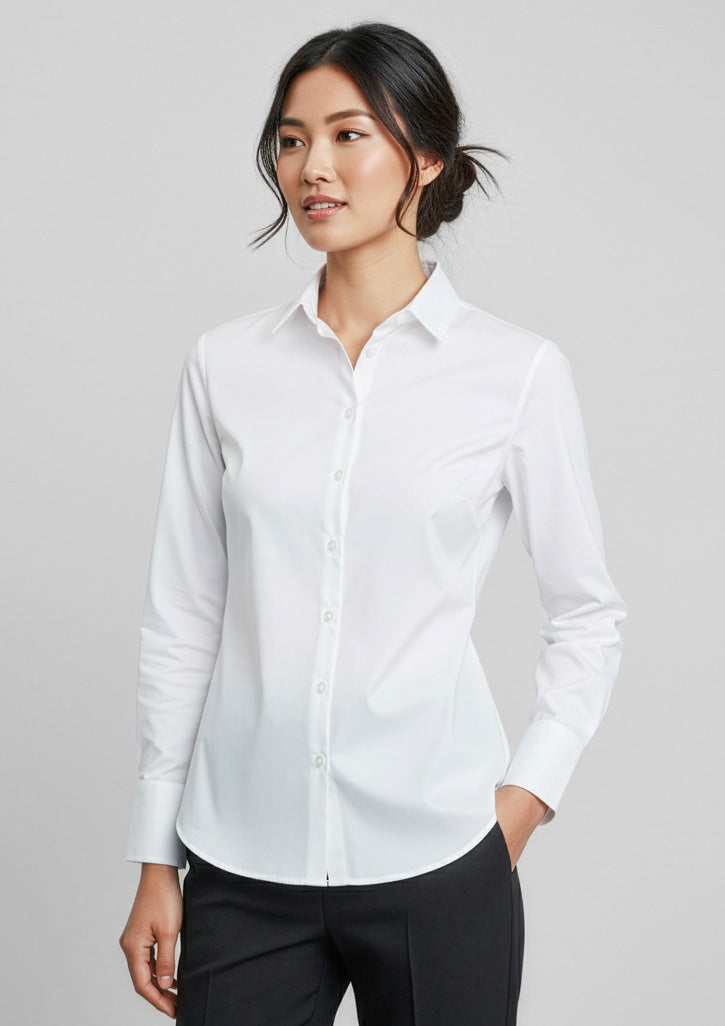 Biz Collection Womens Camden Long Sleeve Shirt - White