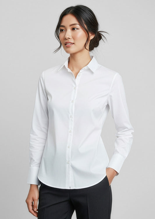 Biz Collection Womens Camden Long Sleeve Shirt - White