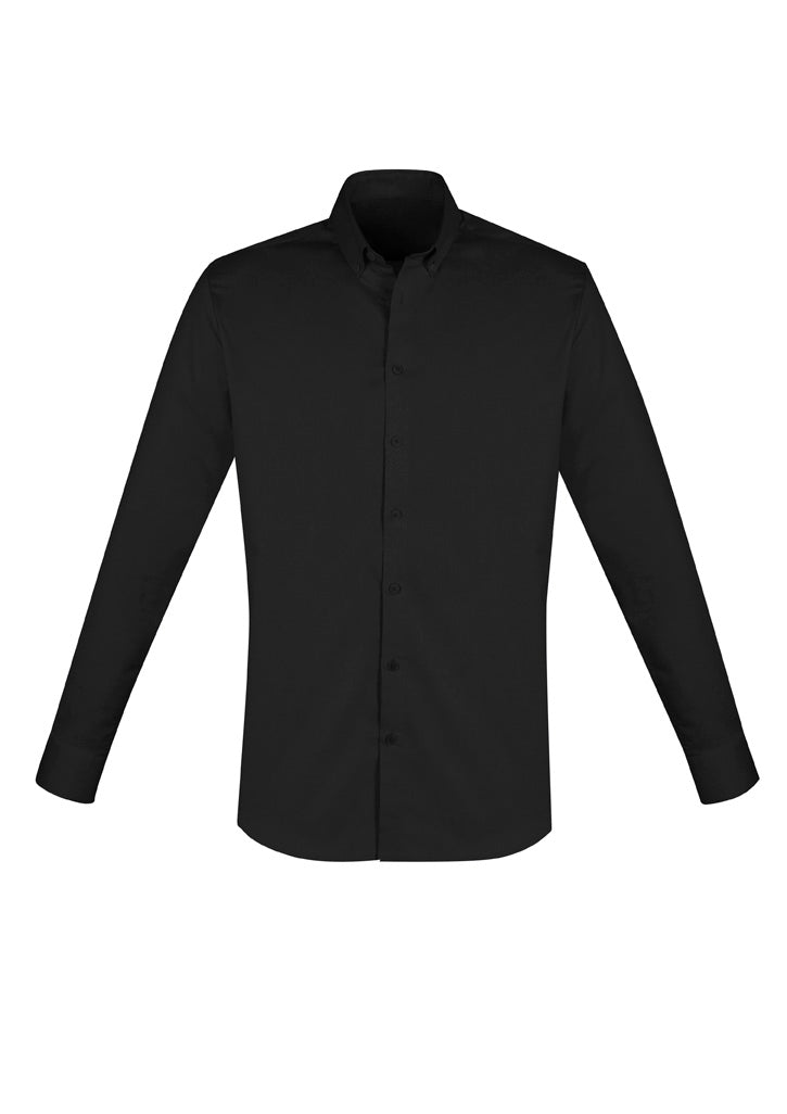 Biz Collection Mens Camden Long Sleeve Shirt - Black