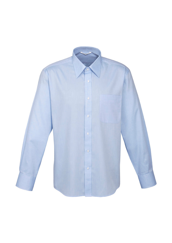 Biz Collection Mens Luxe Long Sleeve Shirt - White