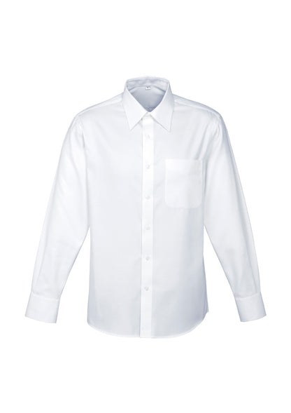 Biz Collection Mens Luxe Long Sleeve Shirt - White