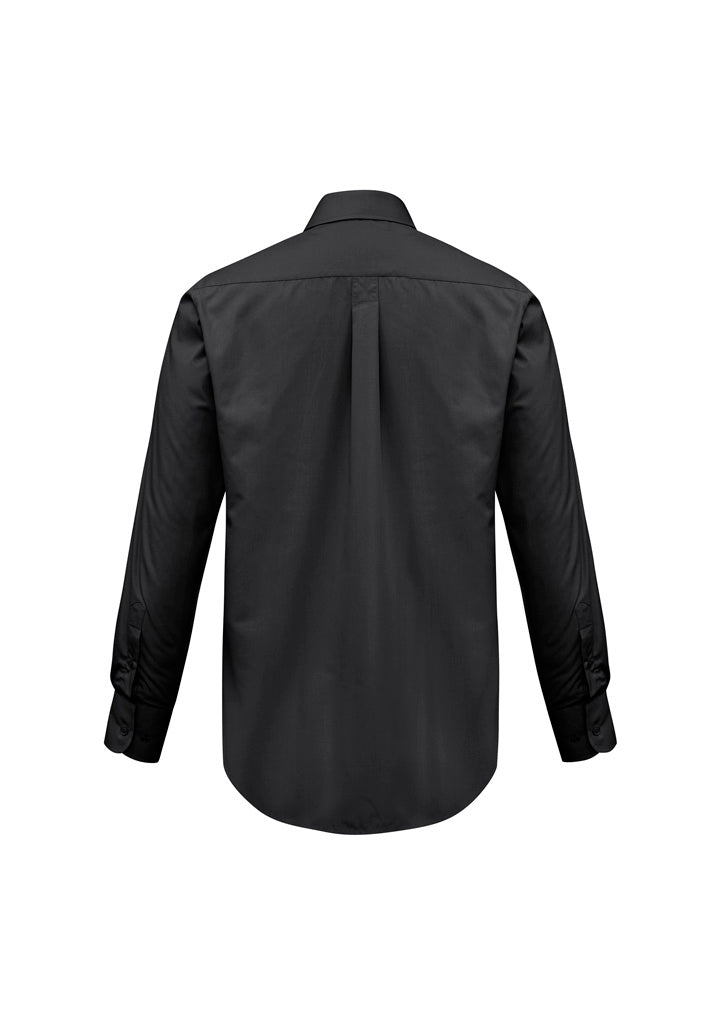 Biz Collection Mens Base Long Sleeve Shirt - Black