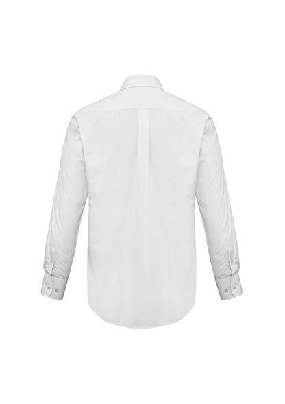 Biz Collection Mens Base Long Sleeve Shirt - White