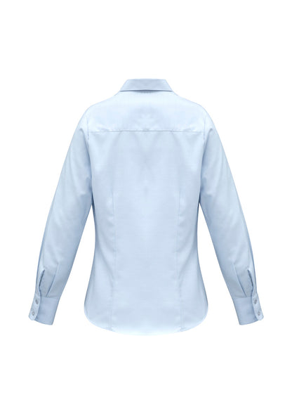 Biz Collection Womens Luxe Long Sleeve Shirt - Blue