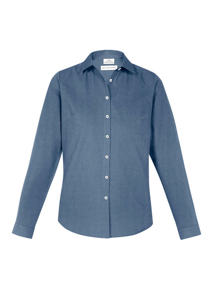 Biz Collection Womens Memphis Long Sleeve Shirt - Grey Smoke