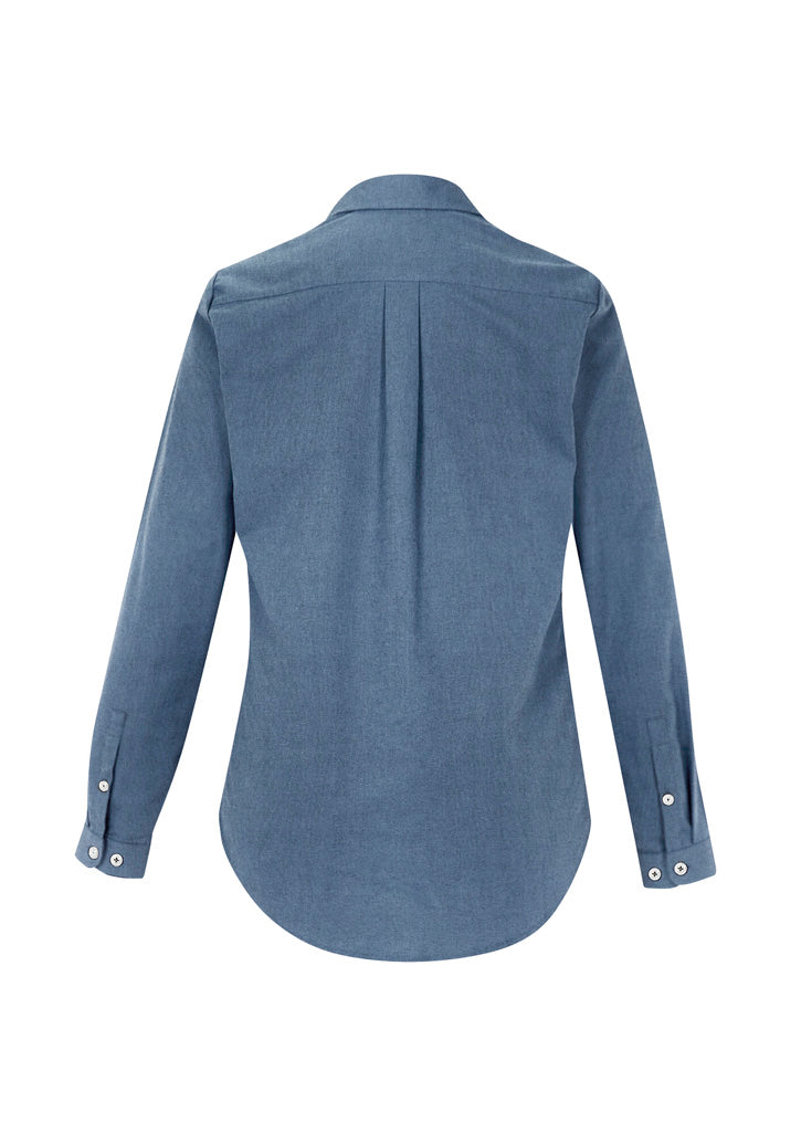 Biz Collection Womens Memphis Long Sleeve Shirt - Grey Smoke