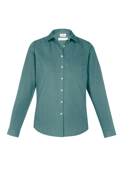 Biz Collection Womens Memphis Long Sleeve Shirt - Jasper Green