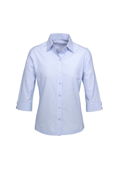 Biz Collection Womens Ambassador 3/4 Sleeve Shirt - Blue