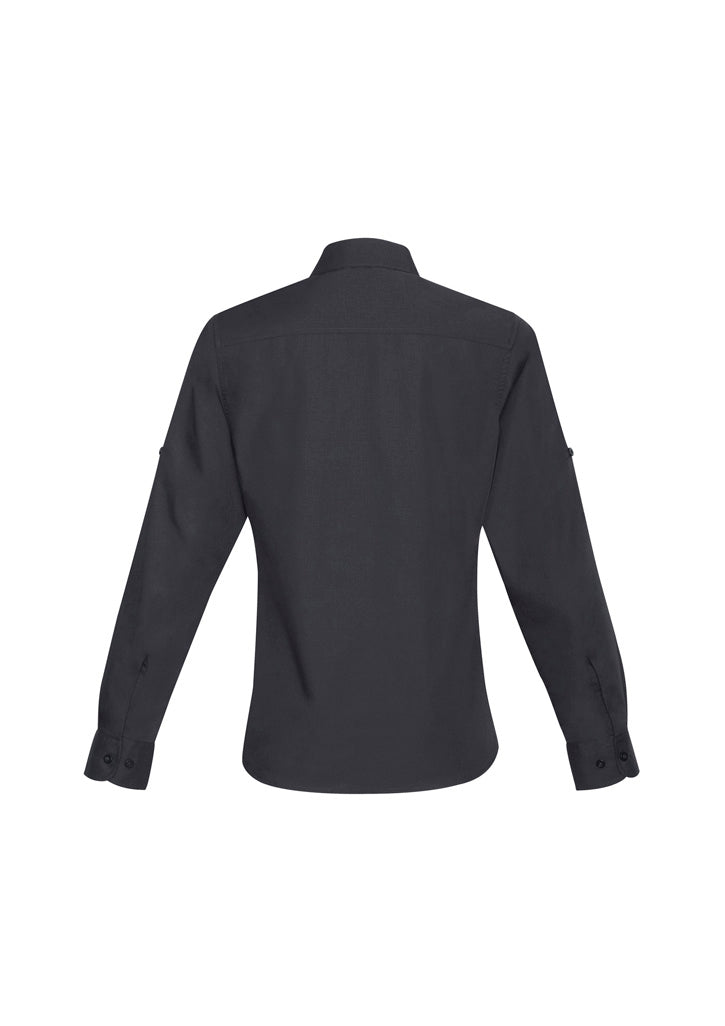 Biz Collection Womens Bondi Long Sleeve Shirt - Charcoal