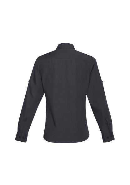 Biz Collection Womens Bondi Long Sleeve Shirt - Charcoal