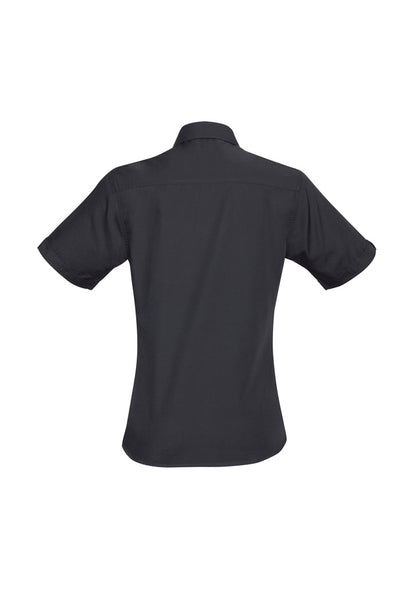 Biz Collection Womens Bondi Short Sleeve Shirt - Charcoal