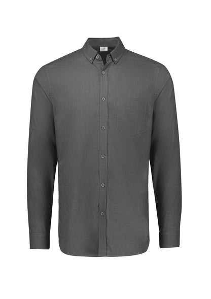 Biz Collection Mens Soul Long Sleeve Shirt - Grey