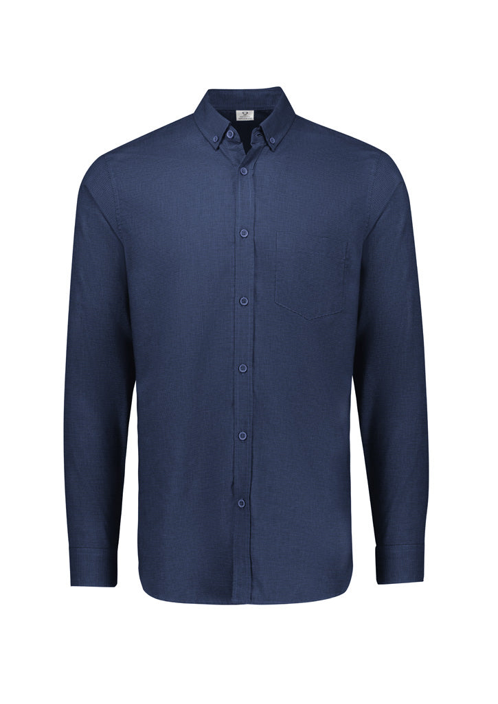 Biz Collection Mens Soul Long Sleeve Shirt - Navy