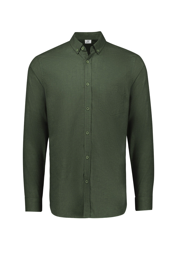 Biz Collection Mens Soul Long Sleeve Shirt - Olive
