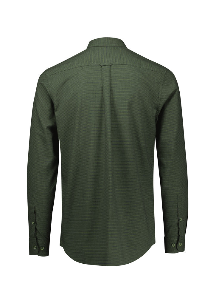 Biz Collection Mens Soul Long Sleeve Shirt - Olive