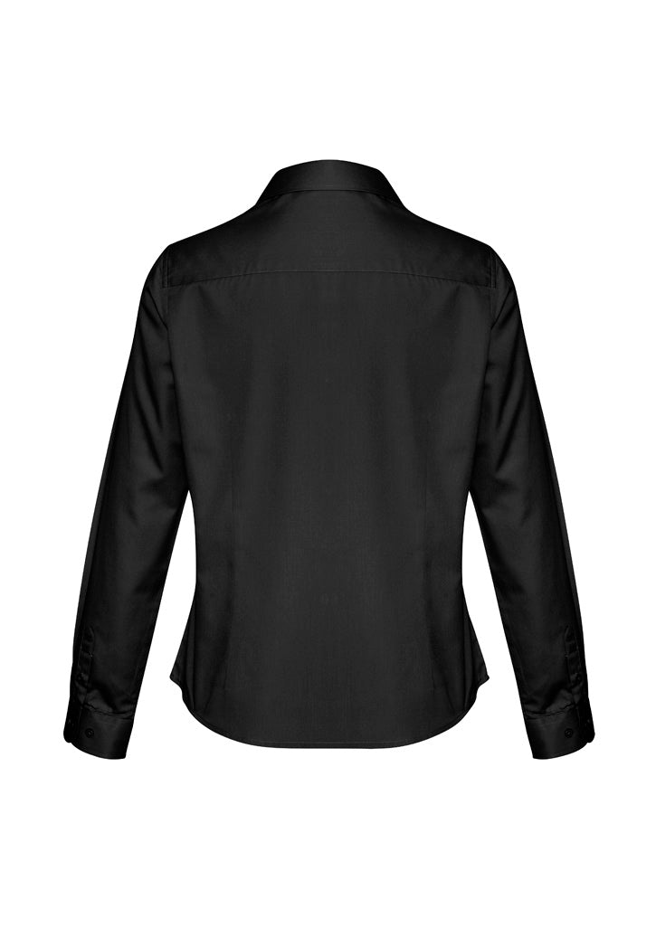 Biz Collection Womens Dalton Long Sleeve Shirt - Black