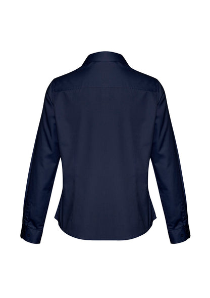 Biz Collection Womens Dalton Long Sleeve Shirt - Navy
