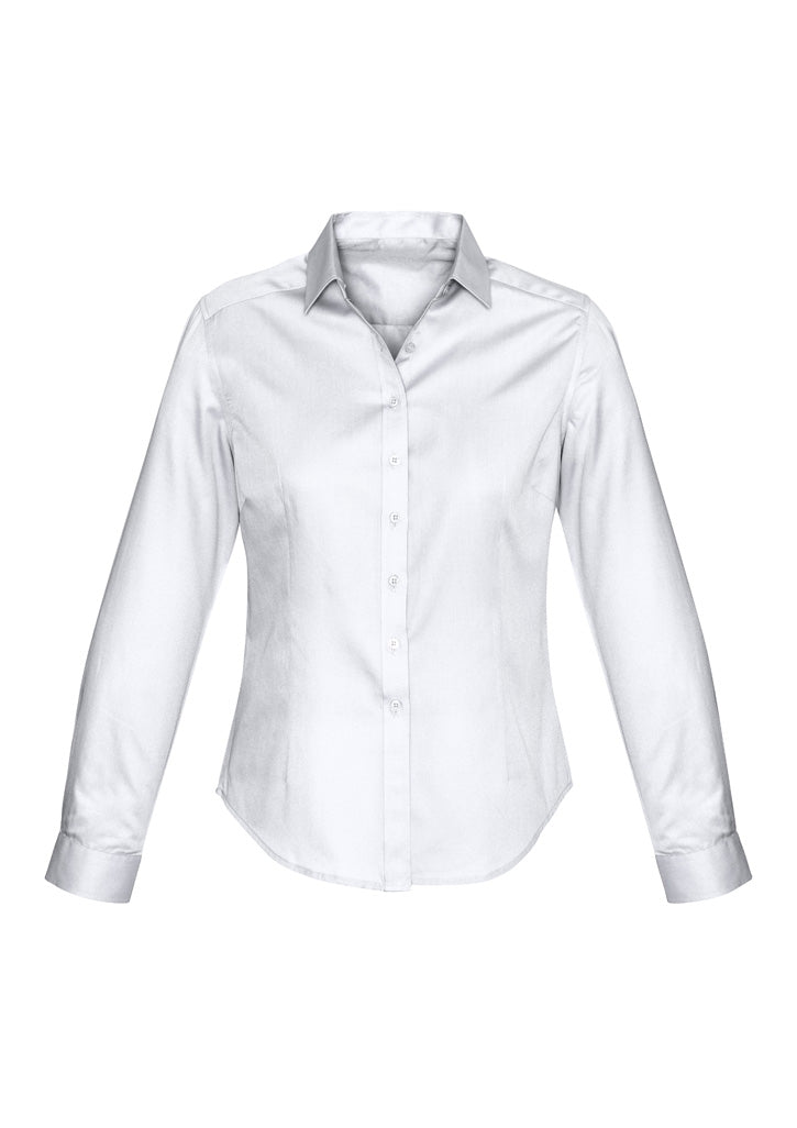 Biz Collection Womens Dalton Long Sleeve Shirt - White