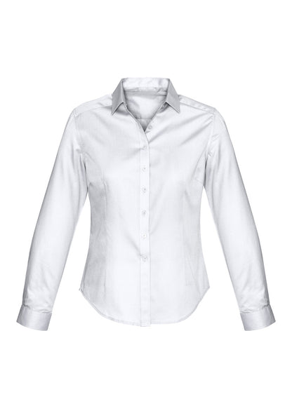 Biz Collection Womens Dalton Long Sleeve Shirt - White